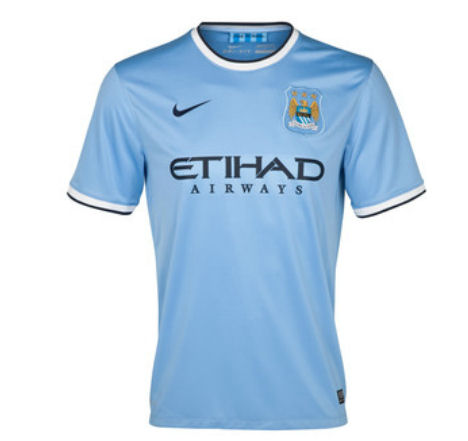 13-14 Manchester City Home Women's Jersey Shirt - Click Image to Close